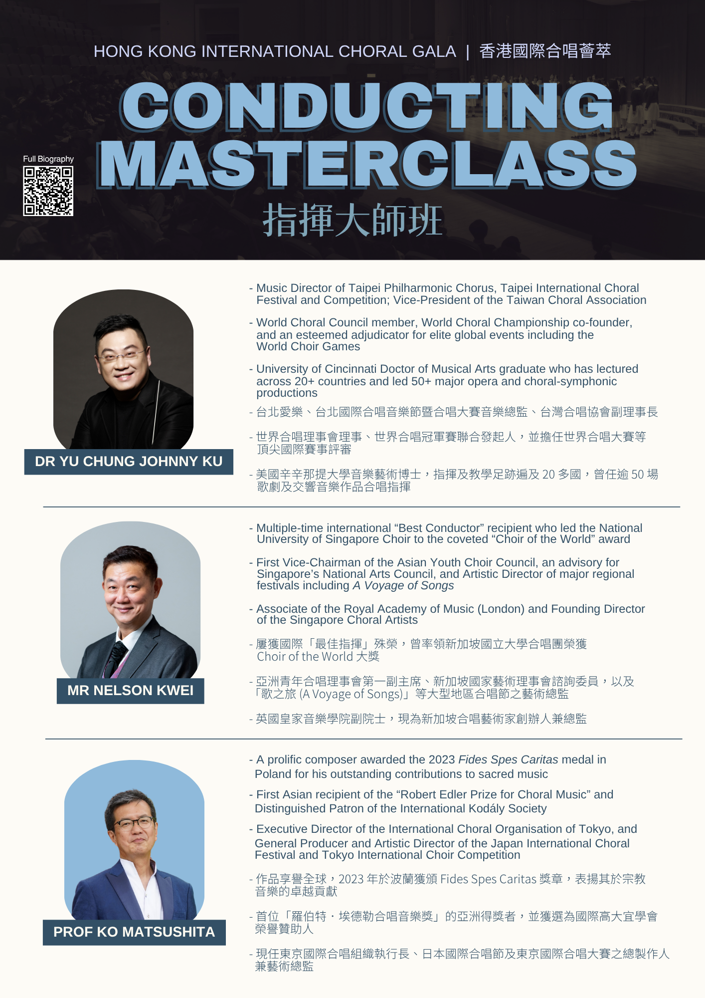Masterclass Bios